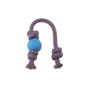 Beco Ball with Rope - blau