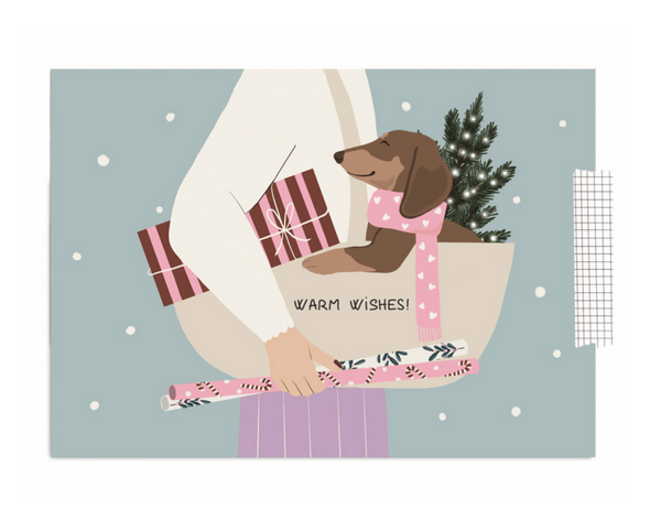 Postkarte - Christmas shopping